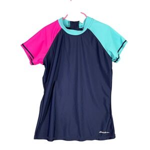 Eddie Bauer Rashguard‎ Girls L Swim Shirt Surf Water Sport Activewear Summerwear